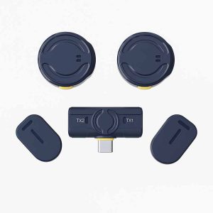 wireless microphone Q81 dual transmitter TX1 TX2 noise cancelling1virajanebi3